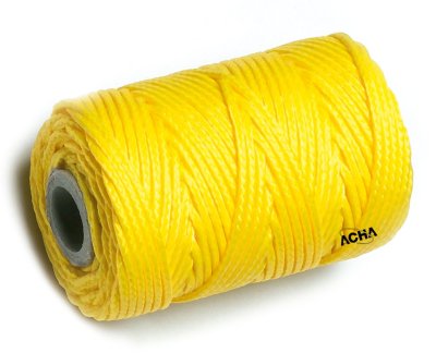 Imagen Cuerda atirantar polipropileno (biodegradable) Trenzado Amarillo 100x1.5mm Acha