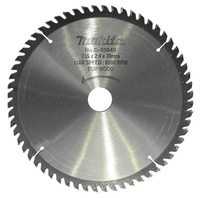 Imagen Disco sierra circular , Standard T.C.T, 235 x 30 mm, 60 D D-09640 Makita