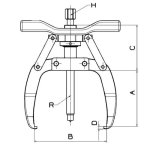 Extractor 2 Patas 100x70 7501 Forza